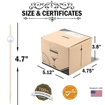 Elegant Bamboo Cocktail Picks - 320 Count for Entertaining