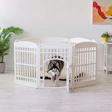 IRIS USA 34" Exercise Playpen for Medium and Large Dogs
