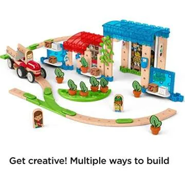 Fisher-Price Wooden Toy Kit for Ages 3+ - 75 Pieces