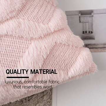 MIULEE Light Pink Throw Pillow Covers 18x18 Set of 2 Spring Decorative Farmhouse Couch Throw Pillows...