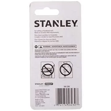 STANLEY Nail Setter, Steel, 3-Piece (58-230)
