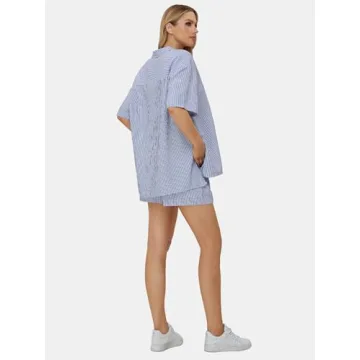 EXLURA Womens 2 Piece Lounge Set for Summer 2024