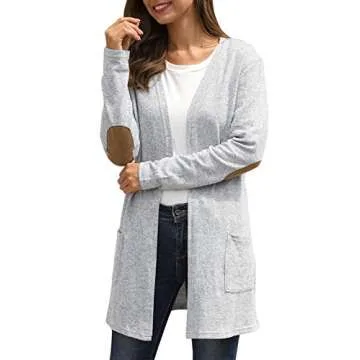 Button Cardigans for Women Button Down Back Cardigan Kimonos Grey 2XL