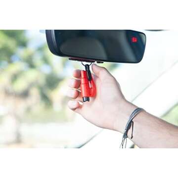 resqme Keychain Car Escape Tool - Seatbelt Cutter & Breaker