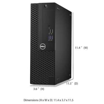 Dell Optiplex 3050 SFF Desktop Computer PC - Quad Core i5-6500, 1TB SSD, 32GB RAM, Wi-Fi, Bluetooth,...
