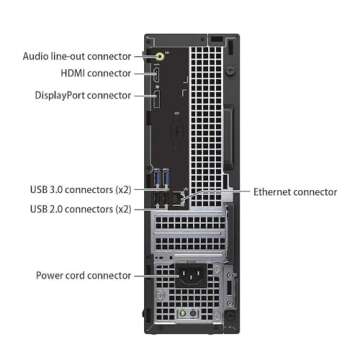 Dell Optiplex 3050 SFF Desktop PC - Quad Core i5, 1TB SSD