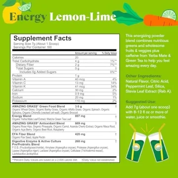 Amazing Grass Superfood Energy Powder with Matcha