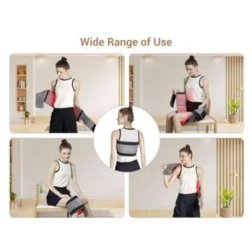 Comfytemp Red Light Therapy Belt, FSA HSA Eligible Infrared Red Light Therapy for Body, 22W Light Wrap with Pulse for Back Waist Muscle Pain Relief, Improve Joint Inflammation