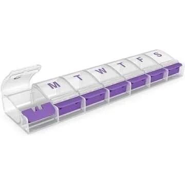 EZY DOSE Weekly Pill Organizer for Medications and Vitamins