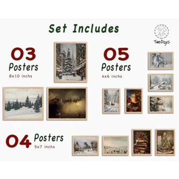 Vintage Christmas Wall Art for Festive Home Decor