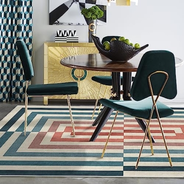 RUGGABLE x Jonathan Adler Washable Area Rug—Stylish, Easy Care, Non-Slip Design, Perfect for Home
