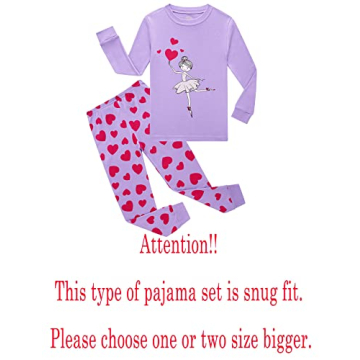 Big Girls Valentine's Day Heart Pajamas Soft Cotton Glow