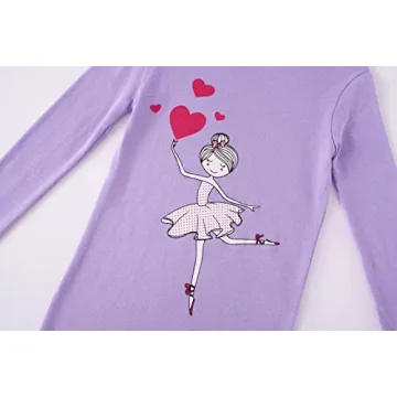 Big Girls Valentine's Day Heart Pajamas Soft Cotton Glow