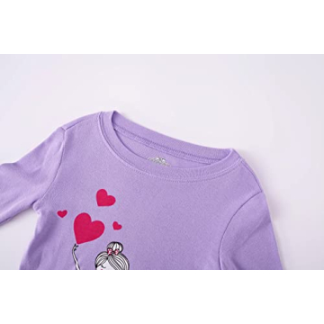 Big Girls Valentine's Day Heart Pajamas Soft Cotton Glow