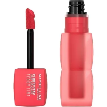 MAYBELLINE Super Stay Teddy Lip Tint, Long Lasting Matte Lipstick For Up To 12HR Wear, July Forever,...