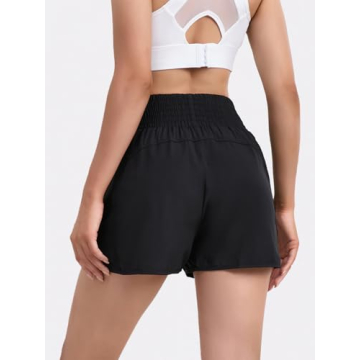 Dugsoy Quick-Dry Running Shorts for Women with Pockets