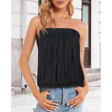 CHICGAL Stylish Off The Shoulder Summer Tops for Women