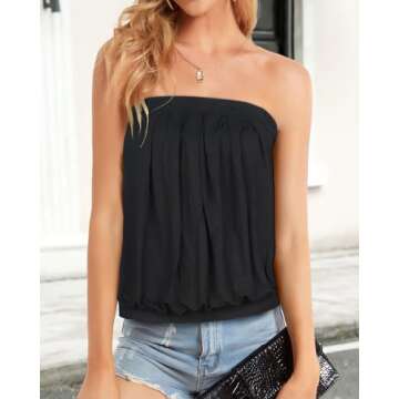 CHICGAL Stylish Off The Shoulder Summer Tops for Women