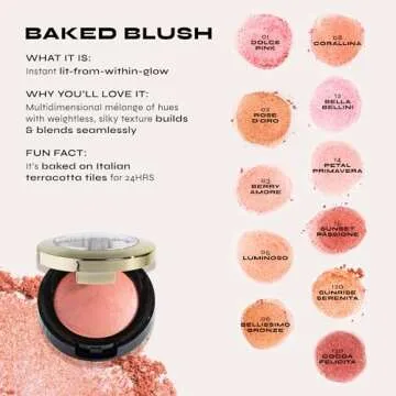 Milani Baked Blush - Bellissimo Bronze (0.12 Ounce) Cruelty-Free Powder Blush - Shape, Contour & Highlight Face for a Shimmery or Matte Finish
