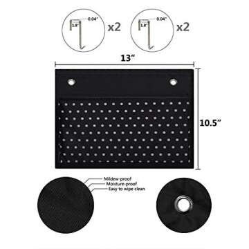 Eamay Wall Mount File Organizer for Home and Office Use