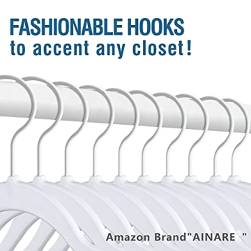 Premium Thin Plastic Hangers - 50PCS Space Saving Design