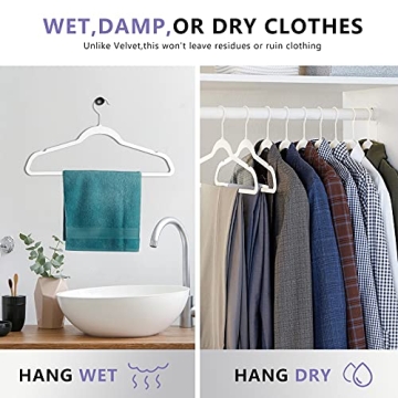 Premium Thin Plastic Hangers - 50PCS Space Saving Design