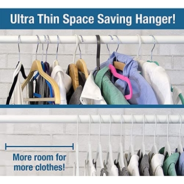 Premium Thin Plastic Hangers - 50PCS Space Saving Design