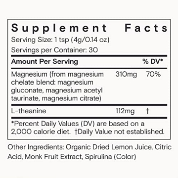 Moon Juice Magnesi-Om Blue Lemon - 30 Servings Magnesium Powder