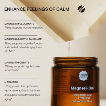 Moon Juice Magnesi-Om Blue Lemon - 30 Servings Magnesium Powder