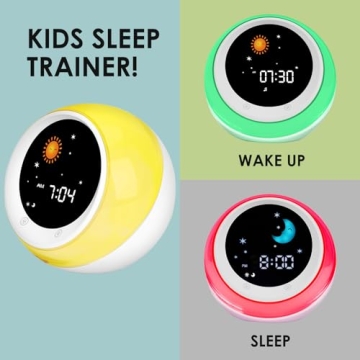 I·CODE Kids Sleep Training Alarm Clock with Night Light