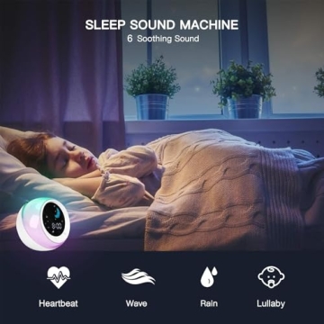 I·CODE Kids Sleep Training Alarm Clock with Night Light