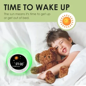I·CODE Kids Sleep Training Alarm Clock with Night Light
