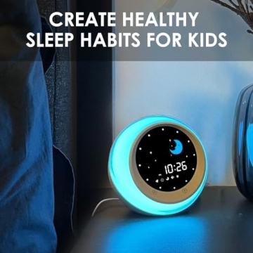 I·CODE Kids Sleep Training Alarm Clock with Night Light