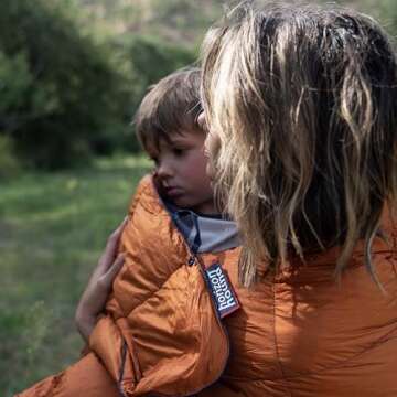 Horizon Hound GR-20 Down Camping Blanket - Outdoor Travel Quilt, Black | Insulated, Lightweight & Warm Gear for Sleep, Camping, Stadium, Hiking & Festivals | Water Resistant, Packable & Compact