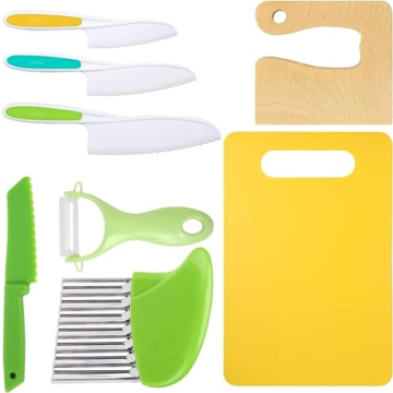 Leking 8 Pcs Kids Kitchen Knife Set - Safe and Engaging Tools