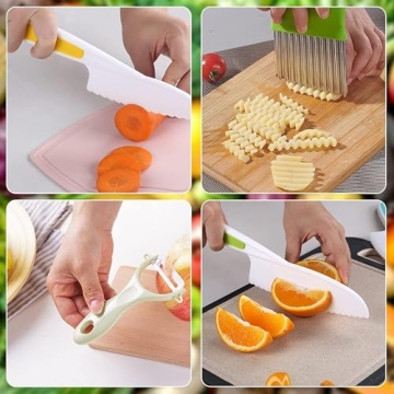 Leking 8 Pcs Kids Kitchen Knife Set - Safe and Engaging Tools