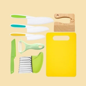 Leking 8 Pcs Kids Kitchen Knife Set - Safe and Engaging Tools