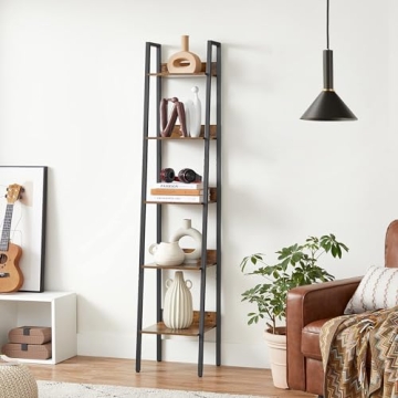 VASAGLE 5-Tier Ladder Shelf for Stylish Storage Solutions