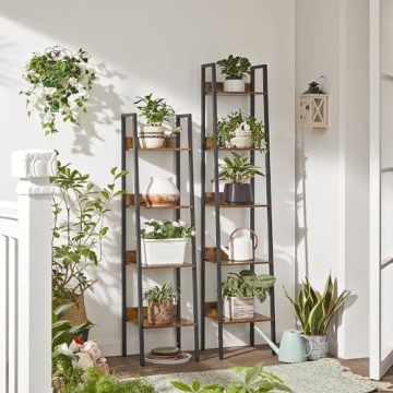 VASAGLE 5-Tier Ladder Shelf for Stylish Storage Solutions