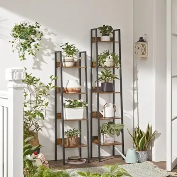 VASAGLE 5-Tier Ladder Shelf for Stylish Storage Solutions