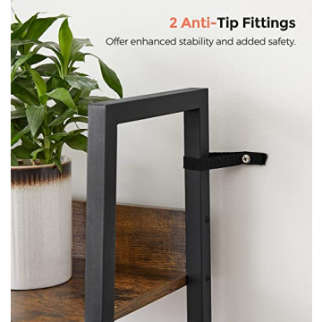 VASAGLE 5-Tier Ladder Shelf for Stylish Storage Solutions