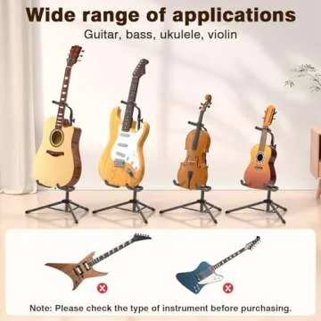 New bee Adjustable & Foldable Guitar Stand for All Instruments