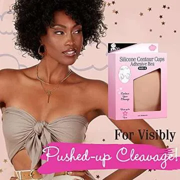 Hollywood Fashion Secrets Silicone Contour Cups, Size A, Versatile Push Up Support & Coverage