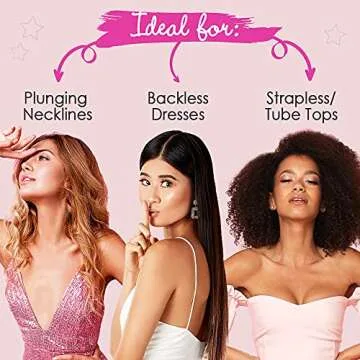 Hollywood Fashion Secrets Silicone Contour Cups, Size A, Versatile Push Up Support & Coverage