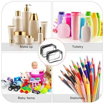 Weewooday Clear Cosmetics Bags for Travel & Organization