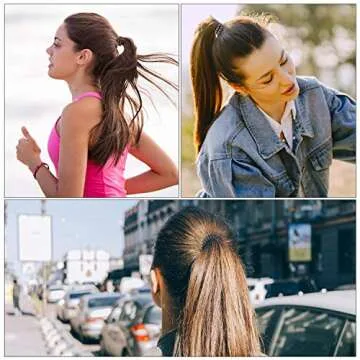 79STYLE 30Pcs Spiral No-Crease Matte Phone Cord Ponytail Holders and Plastic Coil Scrunchies (10 Colors - Large Size)