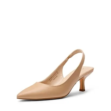 DREAM PAIRS Women's SDPU2334W-1 Closed Toe Kitten Heels - Stylish & Elegant