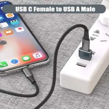 Basesailor USB to USB-C Adapter 3-Pack for iPhone and More