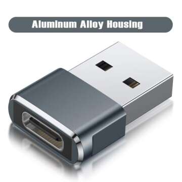 Basesailor USB to USB-C Adapter 3-Pack for iPhone and More