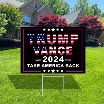 Trump Vance 2024 Outdoor Yard Sign - Take America Back